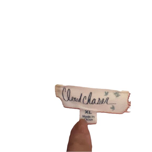 Ladies Cloud Chaser Pink Knit Top Lace Hemline Size XL - Picture 4 of 7